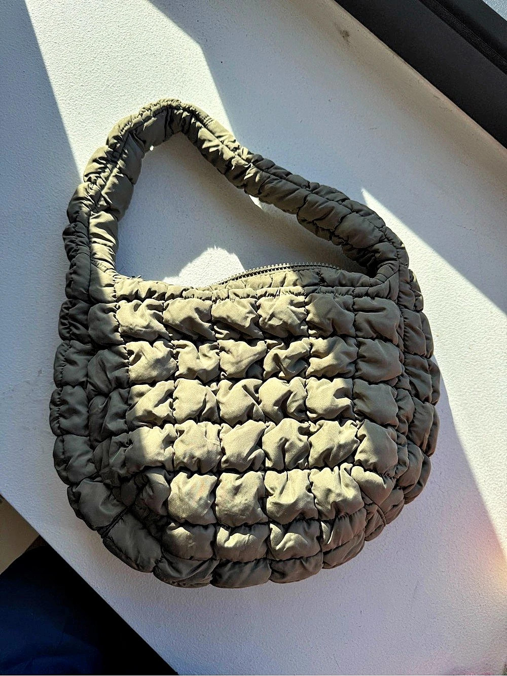 COS Ruched Shoulder Bag in Green Like New